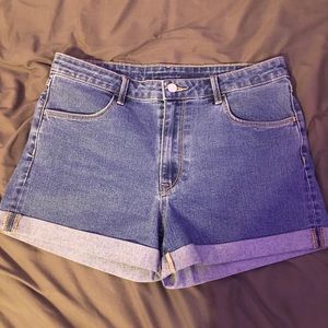 Denim shorts